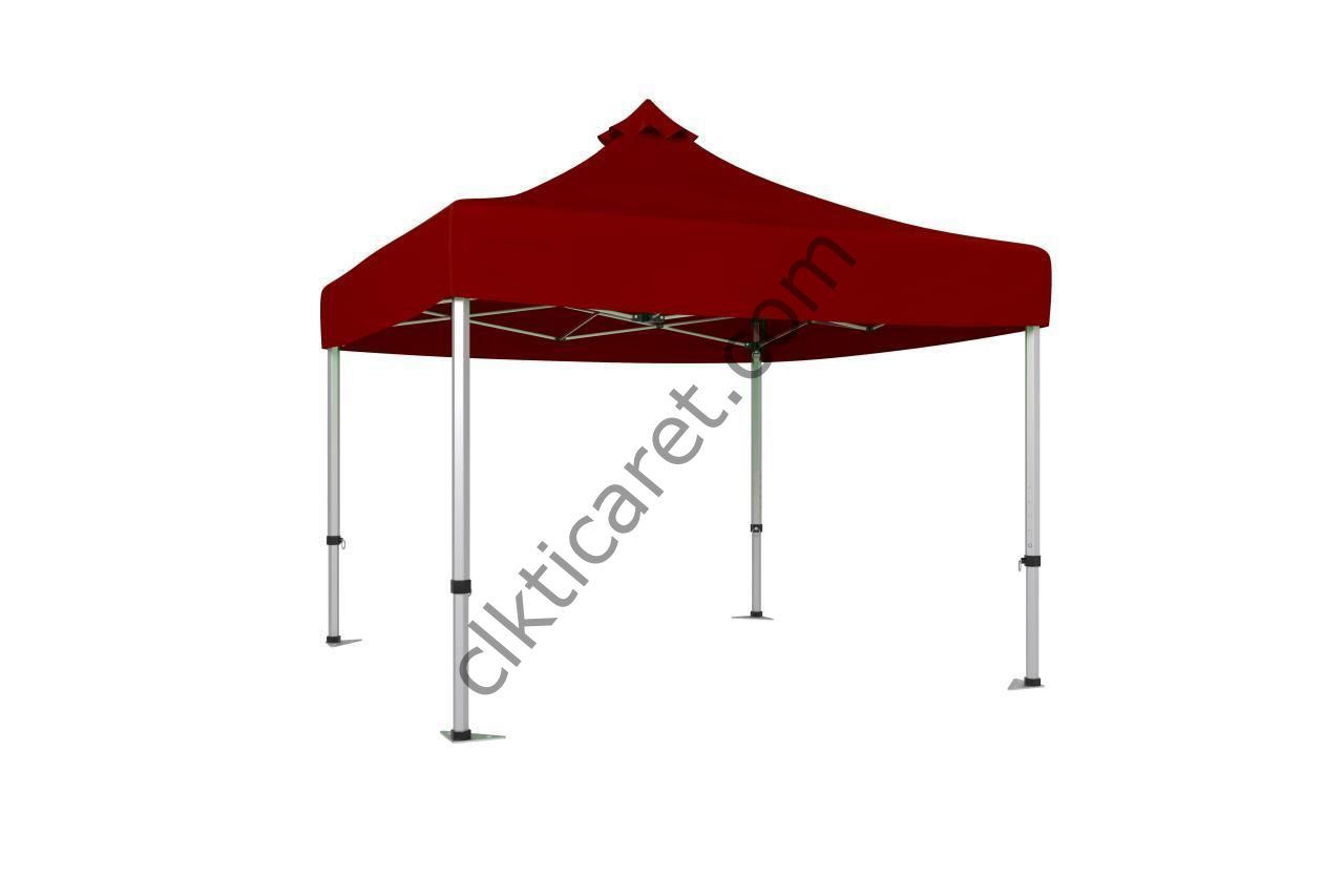 CLK 3x3 Katlanabilir Tente Gazebo Çadır 40mm Gazebo Çadır Bordo