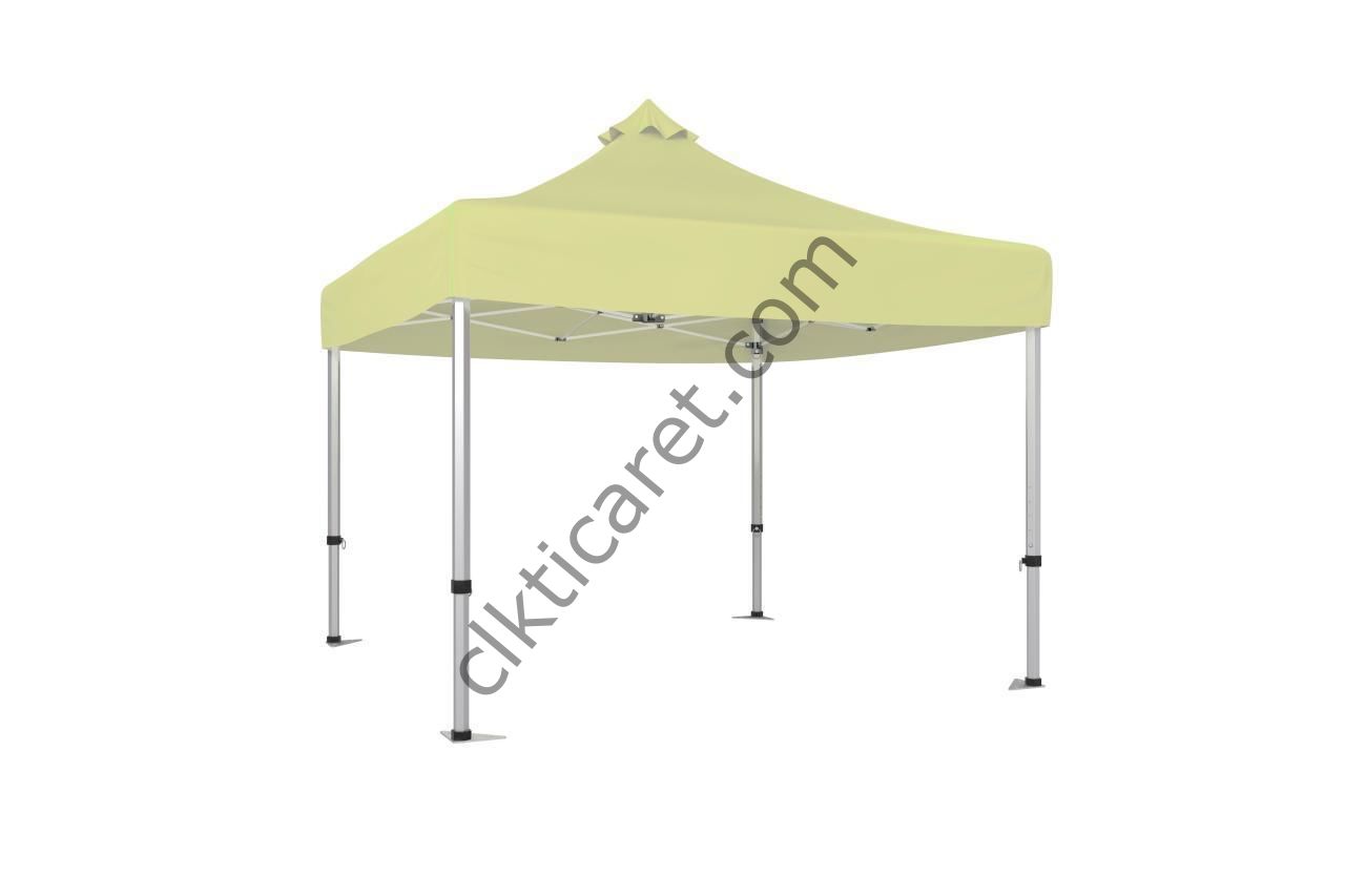 CLK 3x3 Katlanabilir Tente Gazebo Çadır 40mm Gazebo Çadır Krem