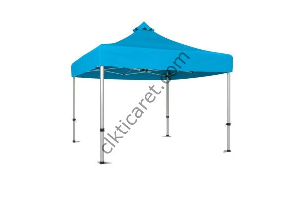 CLK 3x3 Katlanabilir Tente Gazebo Çadır 40mm Gazebo Çadır Açık Mavi (Turkuaz)