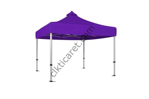 CLK 3x3 Katlanabilir Tente Gazebo Çadır 40mm Gazebo Çadır Mor