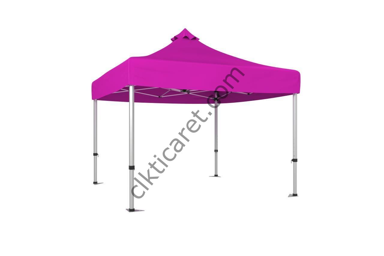 CLK 3x3 Katlanabilir Tente Gazebo Çadır 40mm Gazebo Çadır Pembe