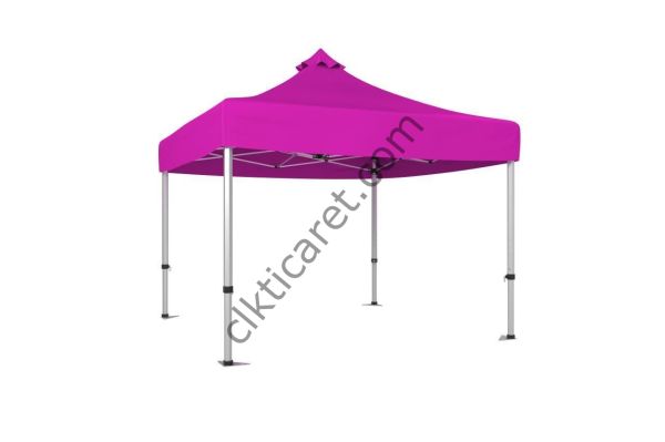 CLK 3x3 Katlanabilir Tente Gazebo Çadır 40mm Gazebo Çadır Pembe
