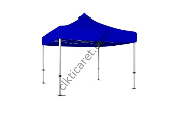 CLK 3x3 Katlanabilir Tente Gazebo Çadır 40mm Gazebo Çadır Saks Mavi