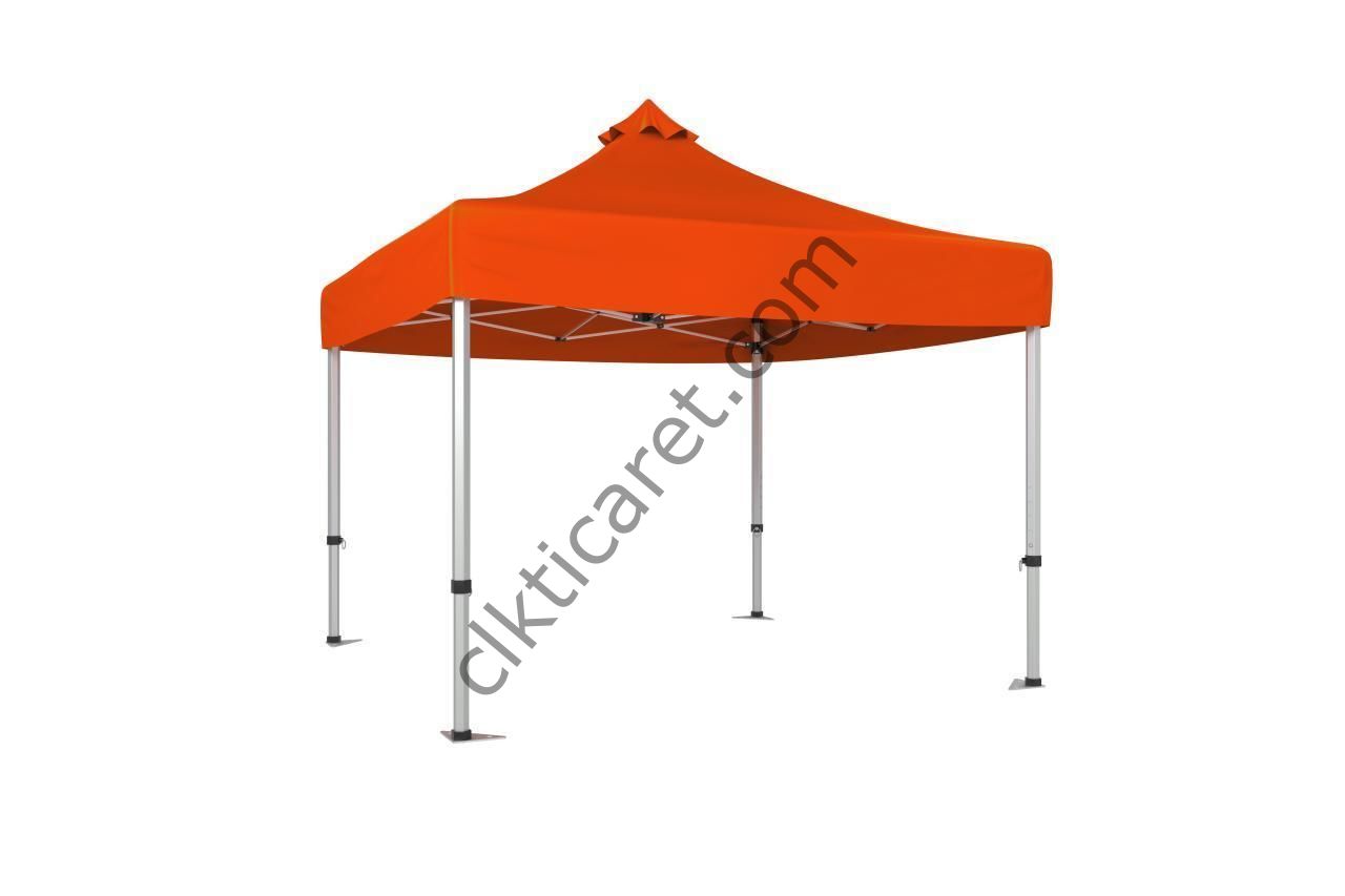 CLK 3x3 Katlanabilir Tente Gazebo Çadır 40mm Gazebo Çadır Turuncu