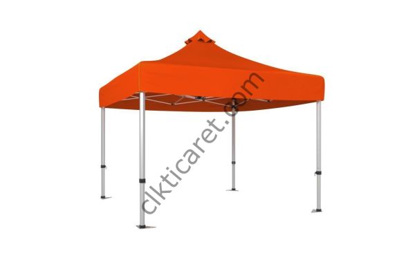 CLK 3x3 Katlanabilir Tente Gazebo Çadır 40mm Gazebo Çadır Turuncu