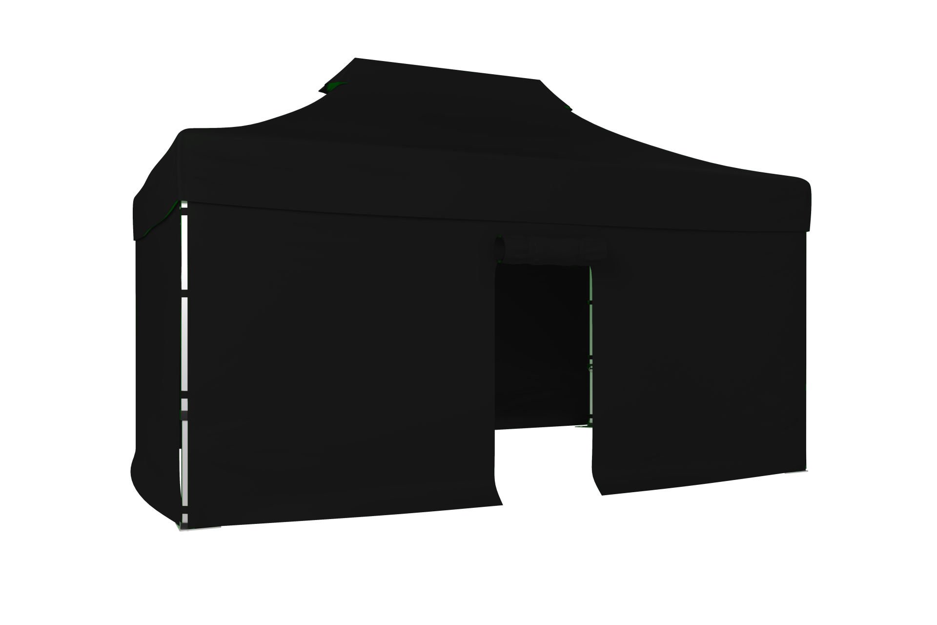 CLK 3x4,5 40mm Alüminyum Katlanabilir Tente Gazebo Çadır 4 Kenar Kapalı 1 Kenar Kapılı