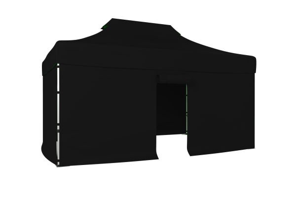 CLK 3x4,5 40mm Alüminyum Katlanabilir Tente Gazebo Çadır 4 Kenar Kapalı 1 Kenar Kapılı