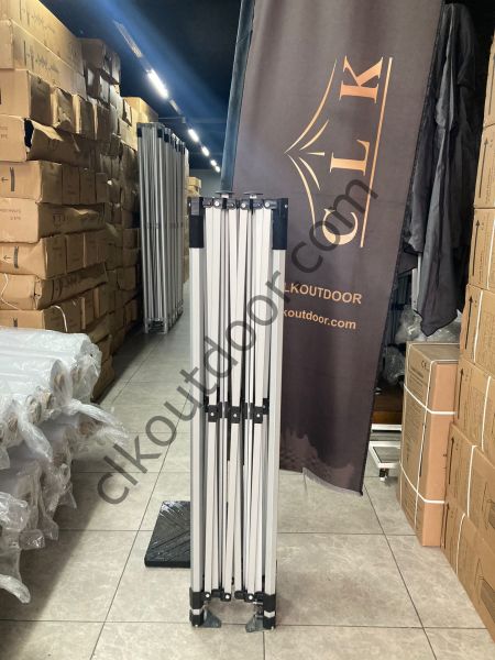 CLK 3x4,5 40mm Alüminyum Katlanabilir Tente Gazebo Çadır 4 Kenar Kapalı Takım Pencereli Kapılı