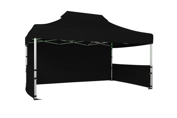 CLK 3x4,5 40mm Alüminyum Katlanabilir Tente Gazebo Çadır 3 Kenar Kapalı 2 Yarım Duvar