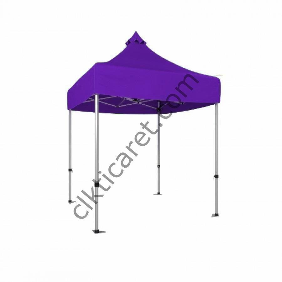 CLK 2x2 40mm Alüminyum Katlanabilir Tente Gazebo Çadır Mor