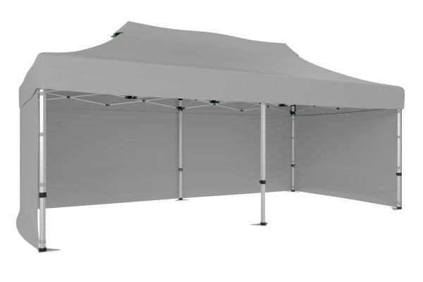 CLK 3x6 40mm Alüminyum Katlanabilir Tente Gazebo Çadır 3 Yan Kapalı