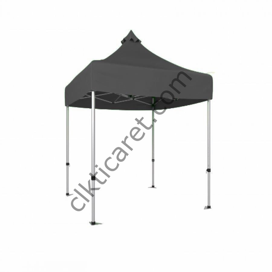 CLK 2x2 40mm Alüminyum Katlanabilir Tente Gazebo Çadır Gri