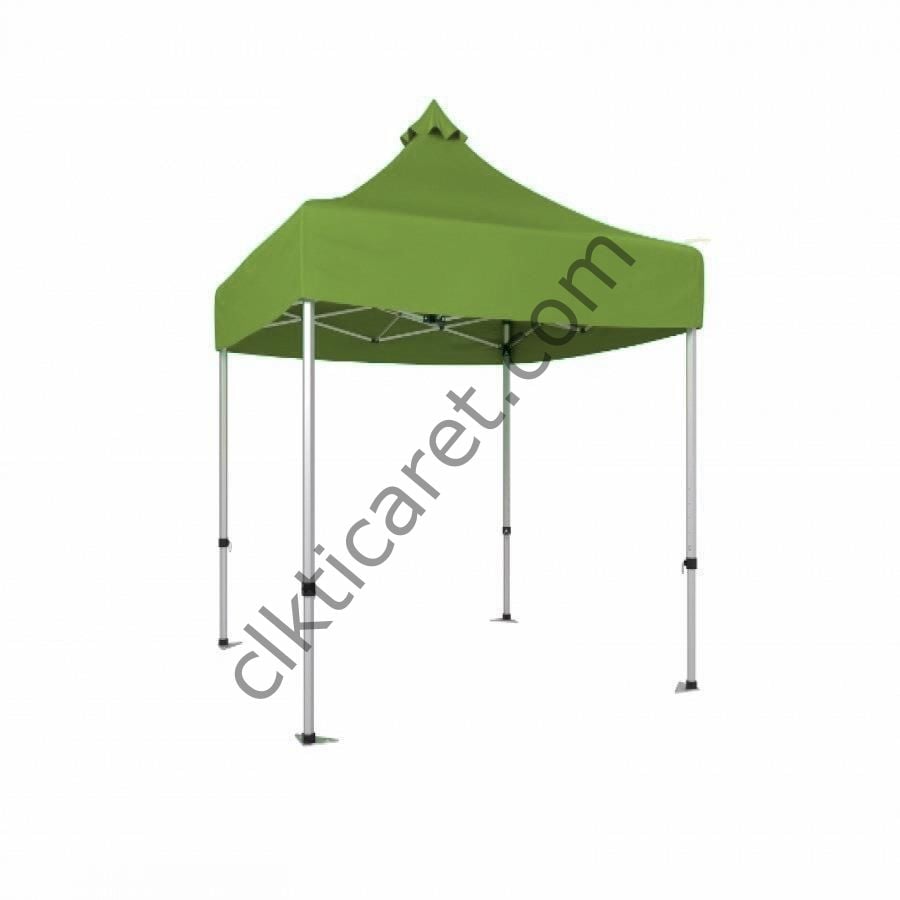 CLK 2x2 40mm Alüminyum Katlanabilir Tente Gazebo Çadır Haki Askeri Yeşil