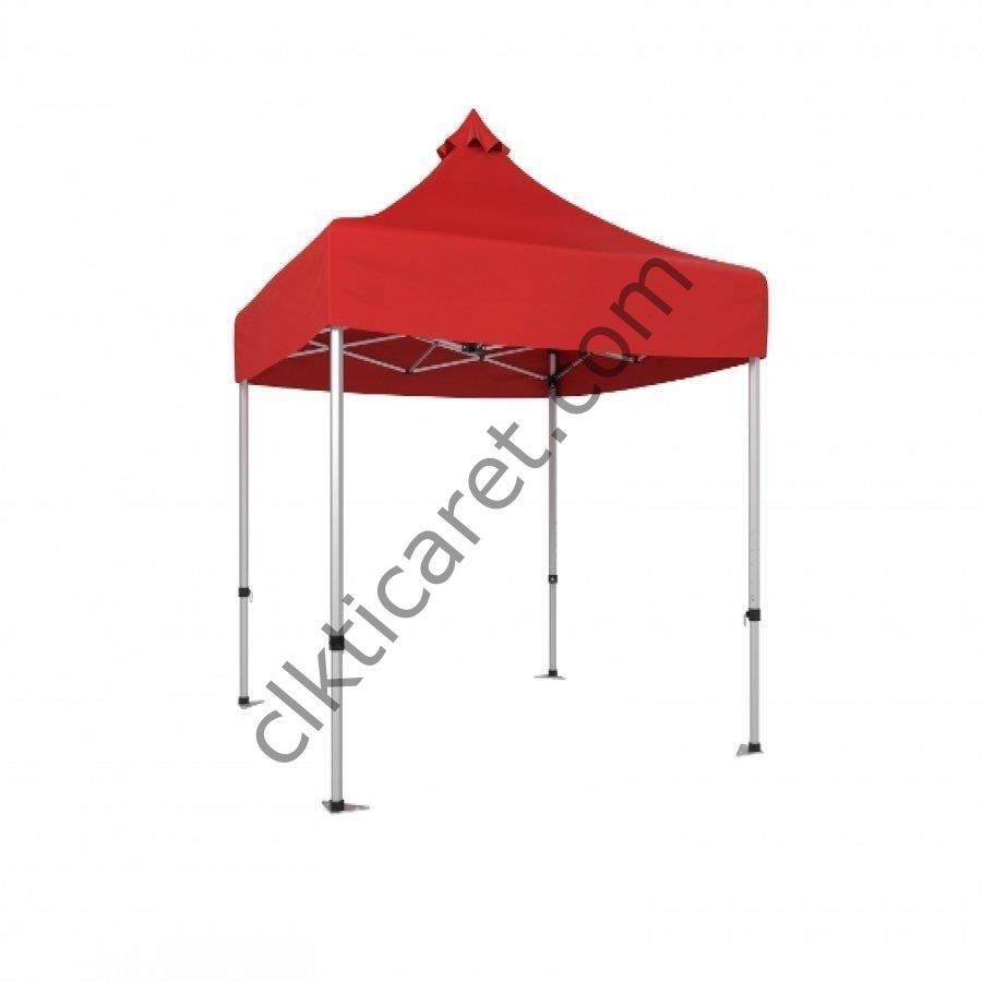 CLK 2x2 40mm Alüminyum Katlanabilir Tente Gazebo Çadır Kırmızı