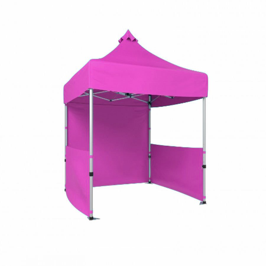 CLK 2,5x2,5 52mm Kalın Alüminyum Katlanabilir Tente Gazebo Çadır 1 Tam 2 Yarım Duvar