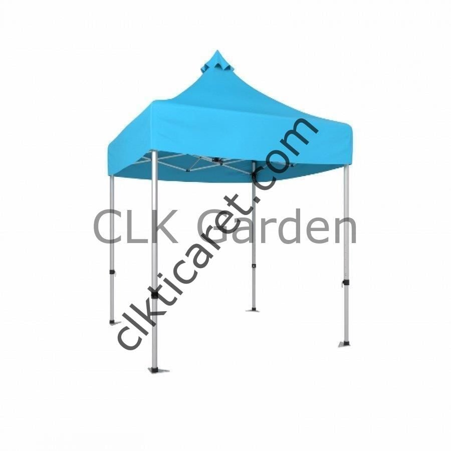 CLK 2x2 40mm Alüminyum Katlanabilir Tente Gazebo Çadır Açık Mavi (Turkuaz)