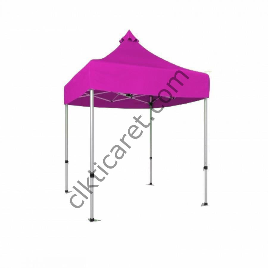 CLK 2x2 40mm Alüminyum Katlanabilir Tente Gazebo Çadır Pembe