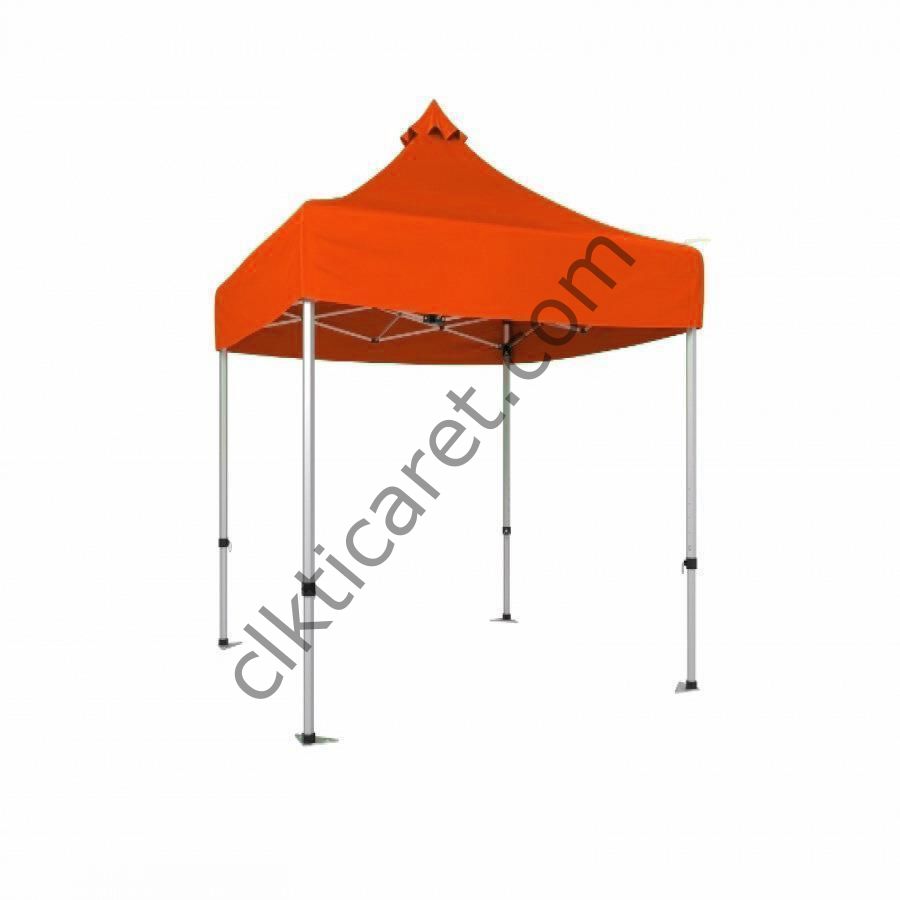 CLK 2x2 40mm Alüminyum Katlanabilir Tente Gazebo Çadır Turuncu
