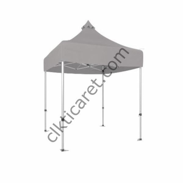 CLK 2x2 40mm Alüminyum Katlanabilir Tente Gazebo Çadır Açık Gri