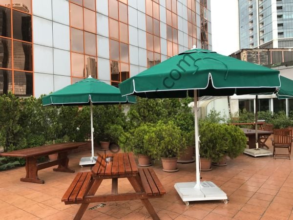 CLK 2 mt Mega Yuvarlak Şemsiye Q50 Bahçe Cafe Otel Plaj Havuz Şemsiyeleri Benetton Yeşil - İstemiyorum