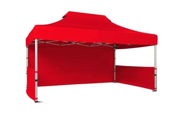CLK 4x6 52mm Kalın Alüminyum Katlanabilir Tente Gazebo Çadır 1 Tam Duvar 2 Yarım Duvar