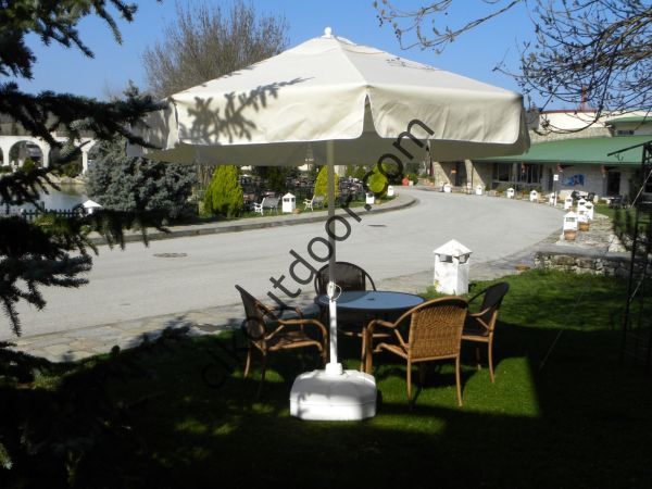 CLK 2,5 mt Mega Yuvarlak Şemsiye Q50 Bahçe Cafe Otel Plaj Havuz Şemsiyeleri