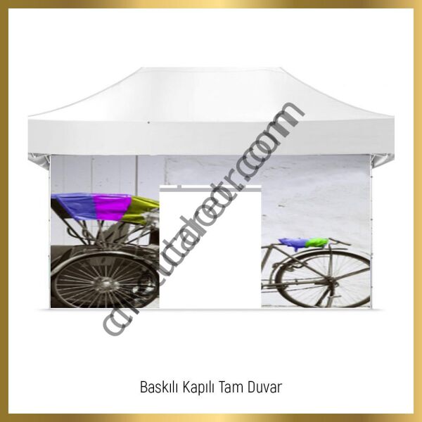 CLK 5x7,5 Metre Kalın 52mm Alüminyum Profil Baskılı Gazebo Çadır Portatif Tente Set(Kopya)