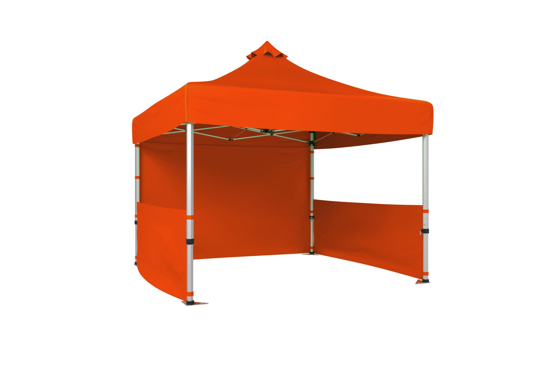 CLK 5x5 52mm Kalın Alüminyum Katlanabilir Tente Gazebo Çadır 2 Yarım Duvar 1 Tam Duvarlı