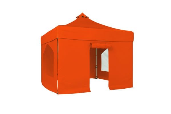 CLK 5x5 52mm Kalın Alüminyum Katlanabilir Tente Gazebo Çadır 2 Yan Pencereli 1 Yan Aksesuarsız 1 Yan Kapılı