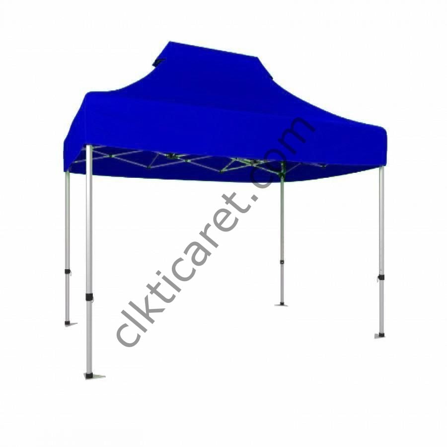 CLK 2x3 Katlanabilir Tente Gazebo Portatif Çadır Saks Mavi