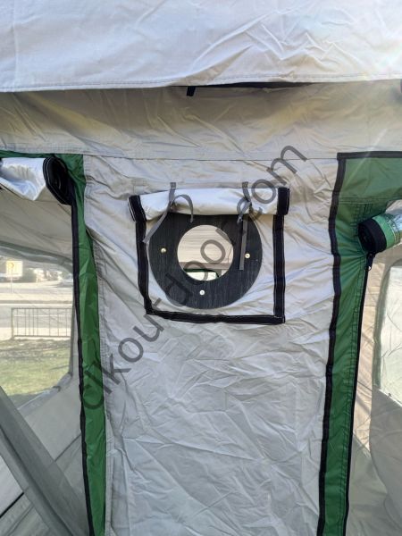 CLK 3x4,5 mt 40 mm İskelet Gazebo Portatif Kamp ve Karavan Çadırı Katlanabilir Tente Gri